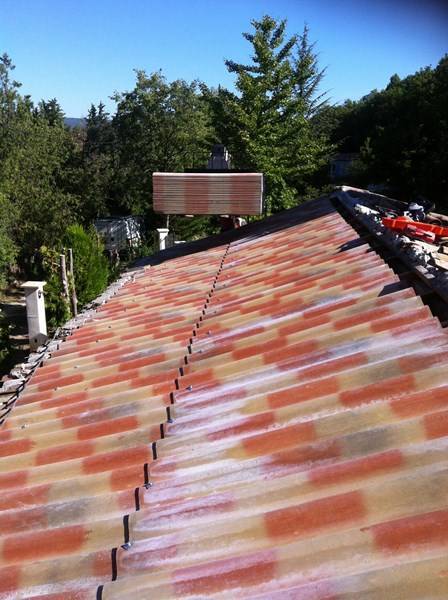 Rénovation de toiture en cours à Aix en Provence