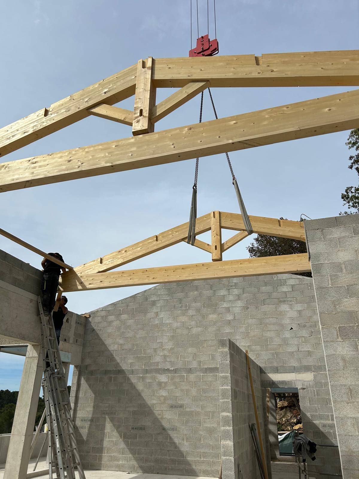 Charpente traditionnelle pour construction neuve dans le 13