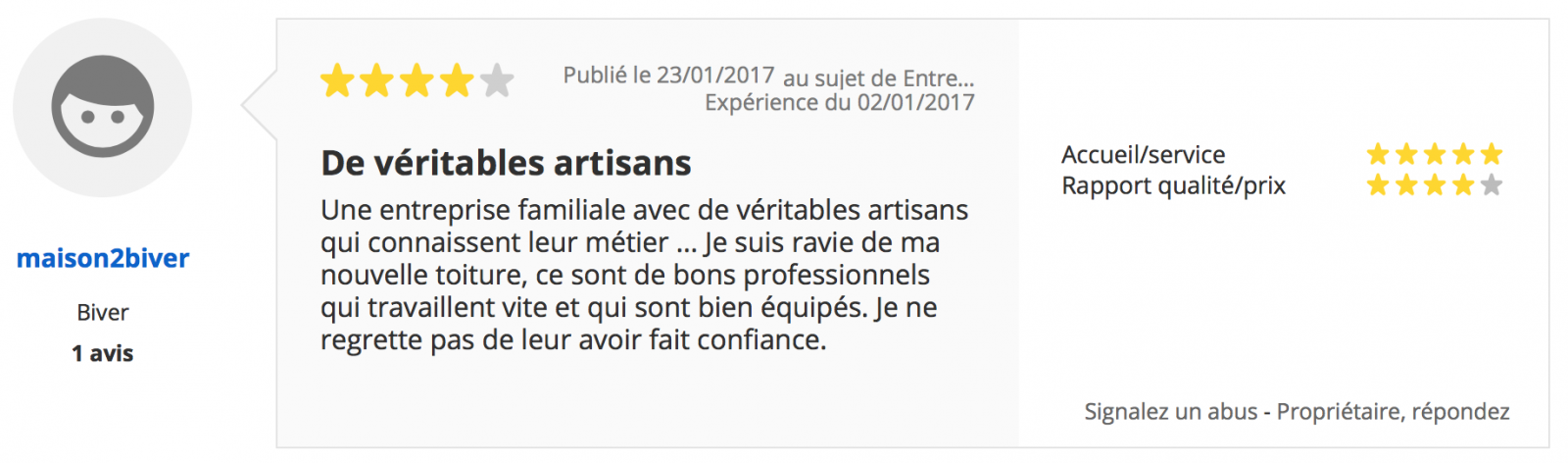 Artisan couvreur à aix en provence : avis client